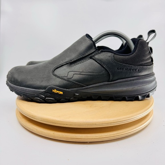 Merrell Havoc Wells Moc Men's 9 Black Vibram New shoes Slip On leather NEW